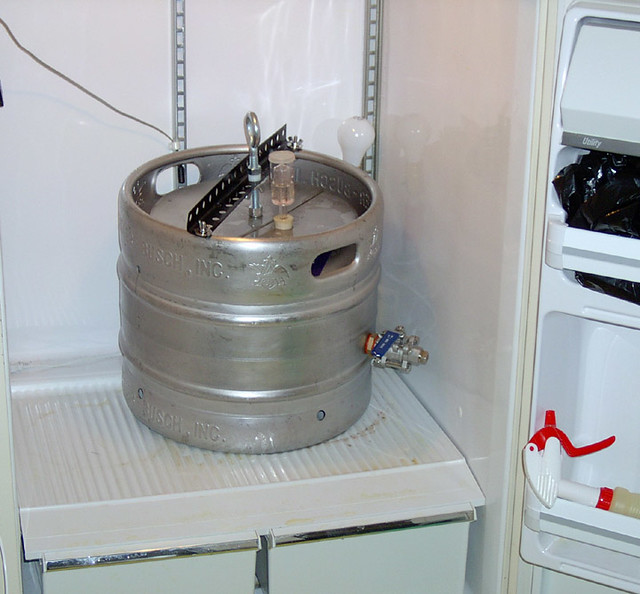 pony_ferm1 Pony keg fermentor placed in refrigerator. humulus_lupus
