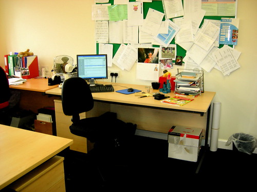 Empty Desk ..gone to lunch or just gone! Jackie Pepper Flickr