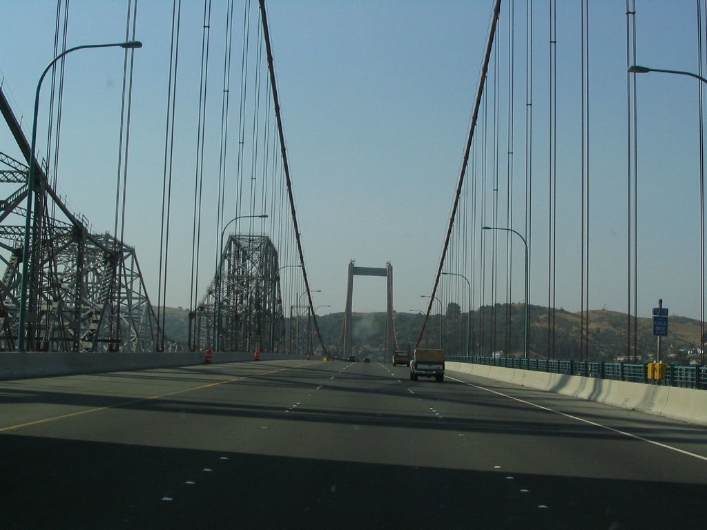 Alfred Zampa Memorial Bridge, Interstate 80, Vallejo, California a