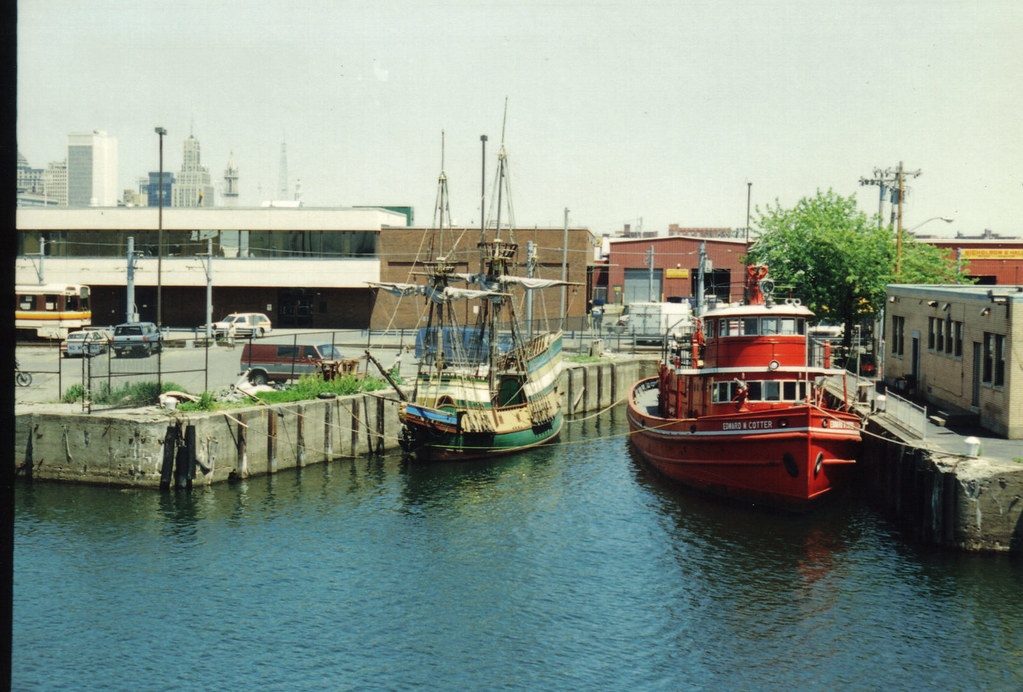 EM Cotter 95 the cotter fire boat and a tall ship? mark stempien