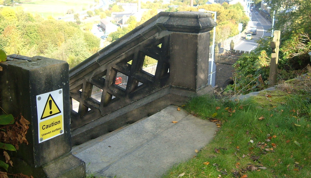 Steps, St James, Blackburn Road, Haslingden Thanks to JS Robert