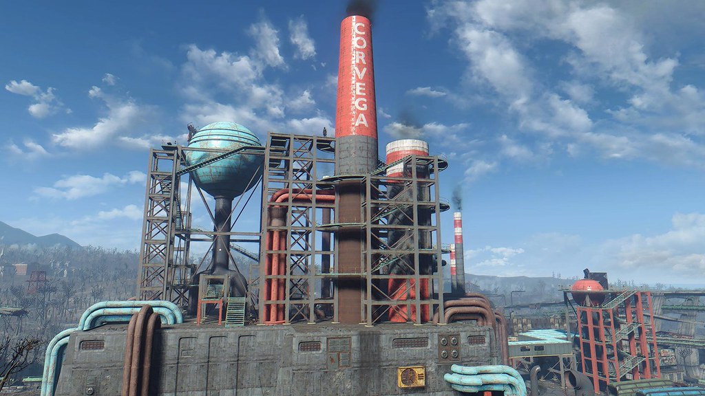 Fallout4 Corvega Assembly Plant Shots from Fallout 4 (th… Flickr