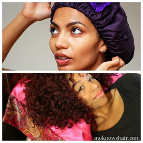 Healthy hair care tip; sleep on a satin pillowcase or tie … Flickr