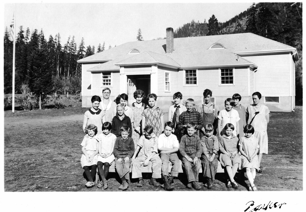 Blue River Oregon Blue River School & StudentsTeacher, F… Flickr