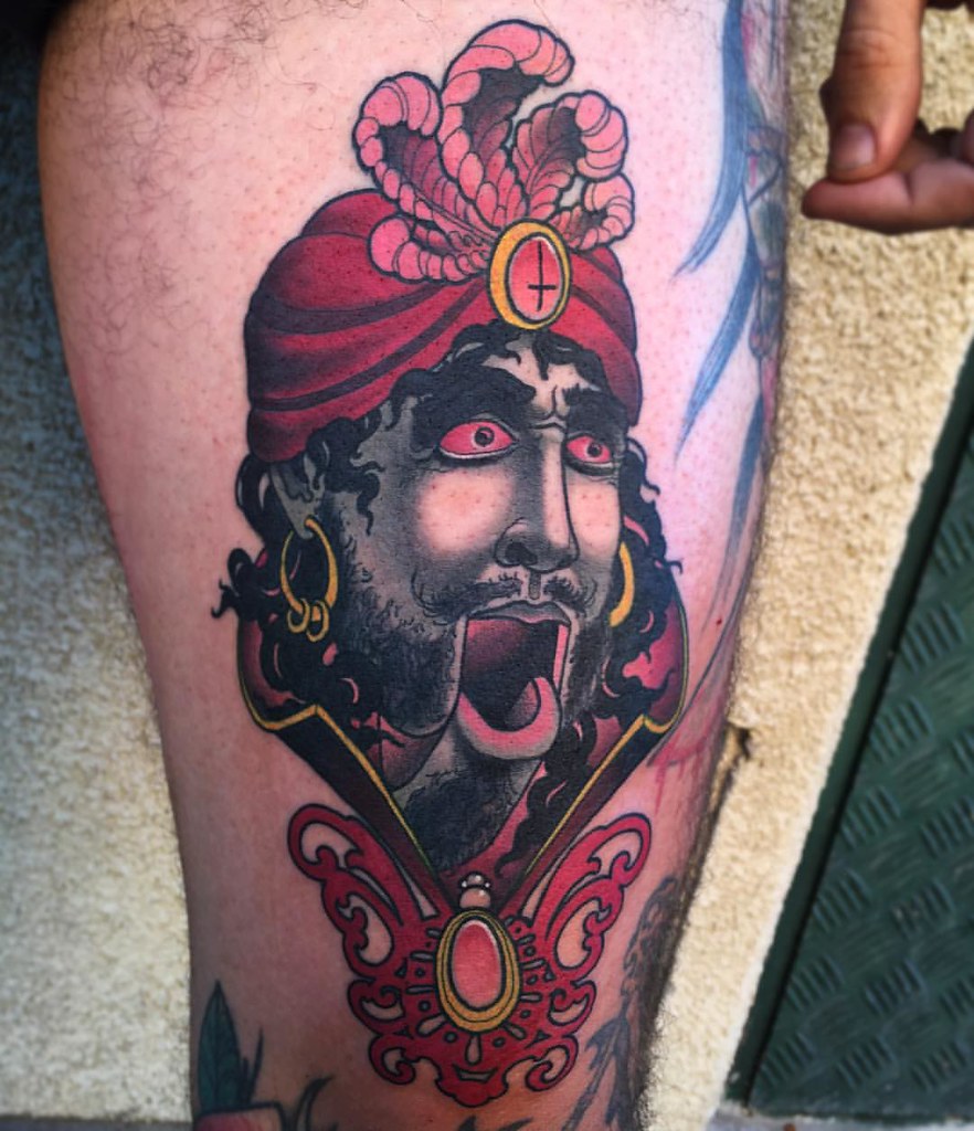 Had the honor of tattooing Zoltar our guest worker this we… Flickr