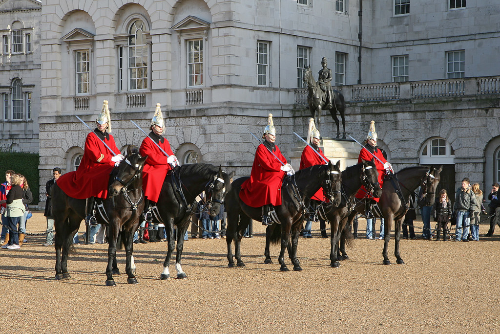 London Changing of the Guard On the Horse Guards Parade.… Flickr