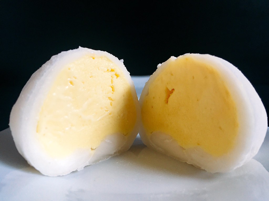 Salted egg yolk ice cream mochi thecookingofjoy.blogspo… Flickr