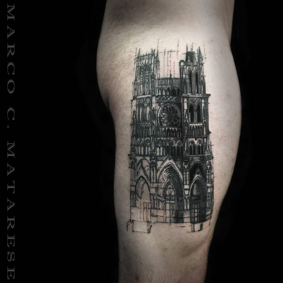 Cathedral Tattoo | Etching. Engraving. Marco C. Matarese, Mi… | Flickr 918_x_918_jpg