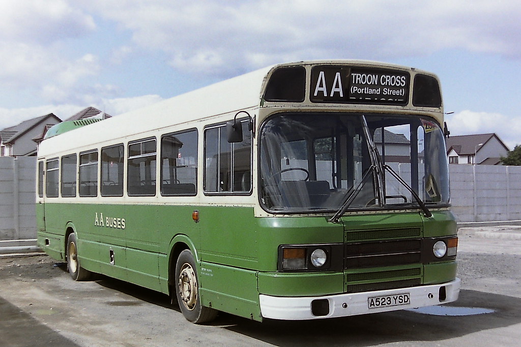 AA BUSES A523YSD East road depot Ayr 2/5/96 Flickr