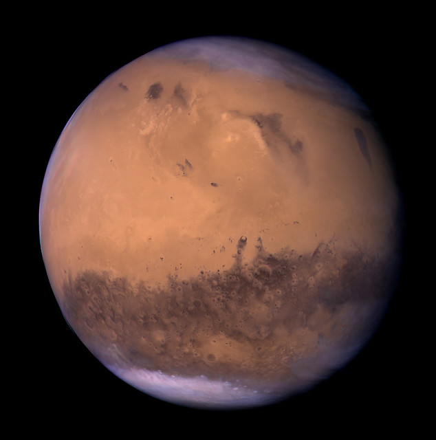 Mars February 24 2007 Assembled using orange, green, and… Flickr