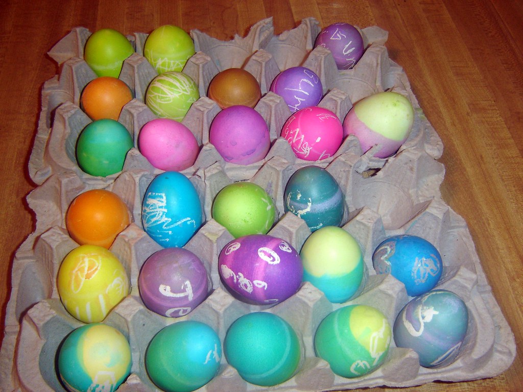 Easter eggs all the eggs the kids made Easter 06 maniackids3 Flickr