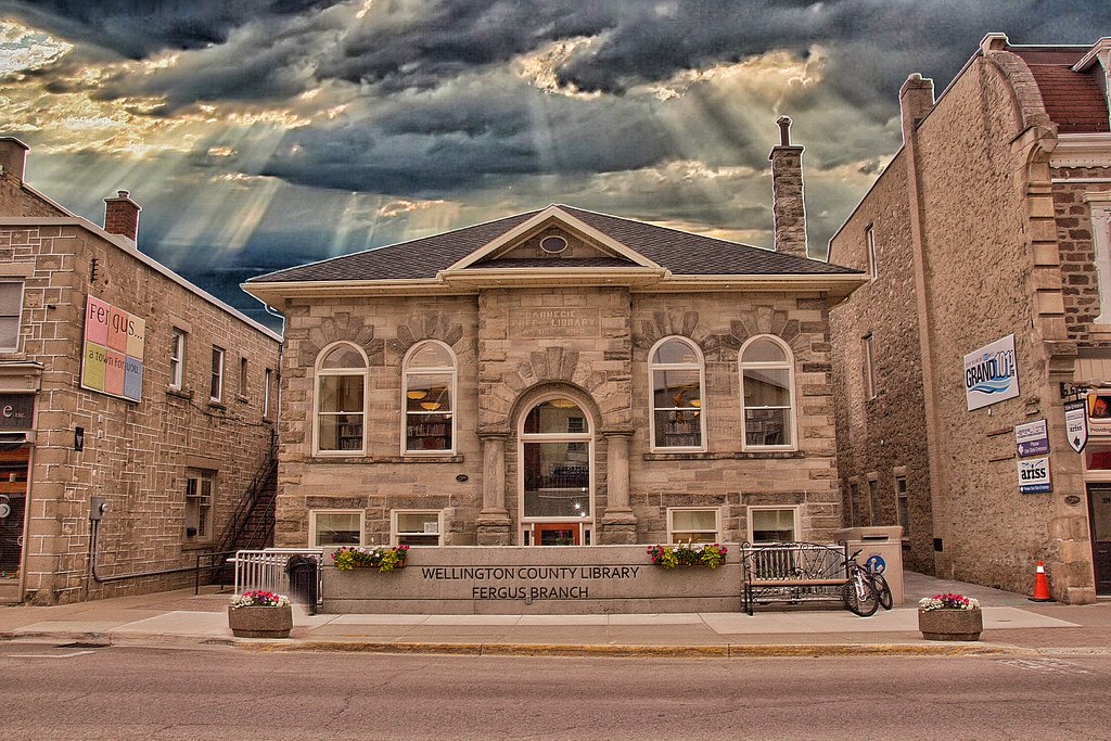 Fergus Ontario Canada Wellington County Library Carnegie Free