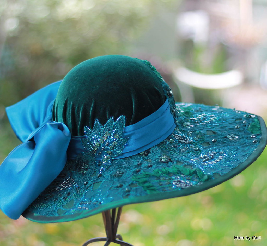 elaborate edwardian hat Vintage style wide brim hat handma… Flickr