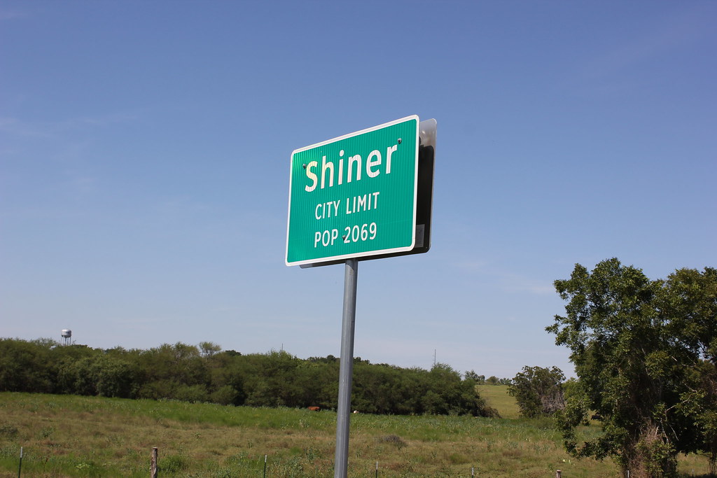 Shiner City Limits One of the most famous city limits sign… Nicolas Henderson Flickr
