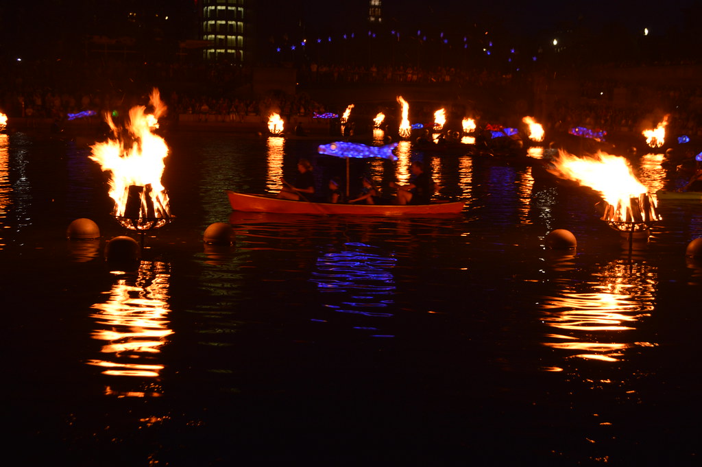 WaterFire Providence light up Clear Currents Japanese Koi … Flickr