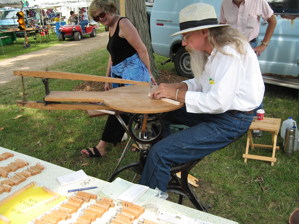 Steam Thresher Show Plain City Ohio Peddle powered jigsaw!… Flickr