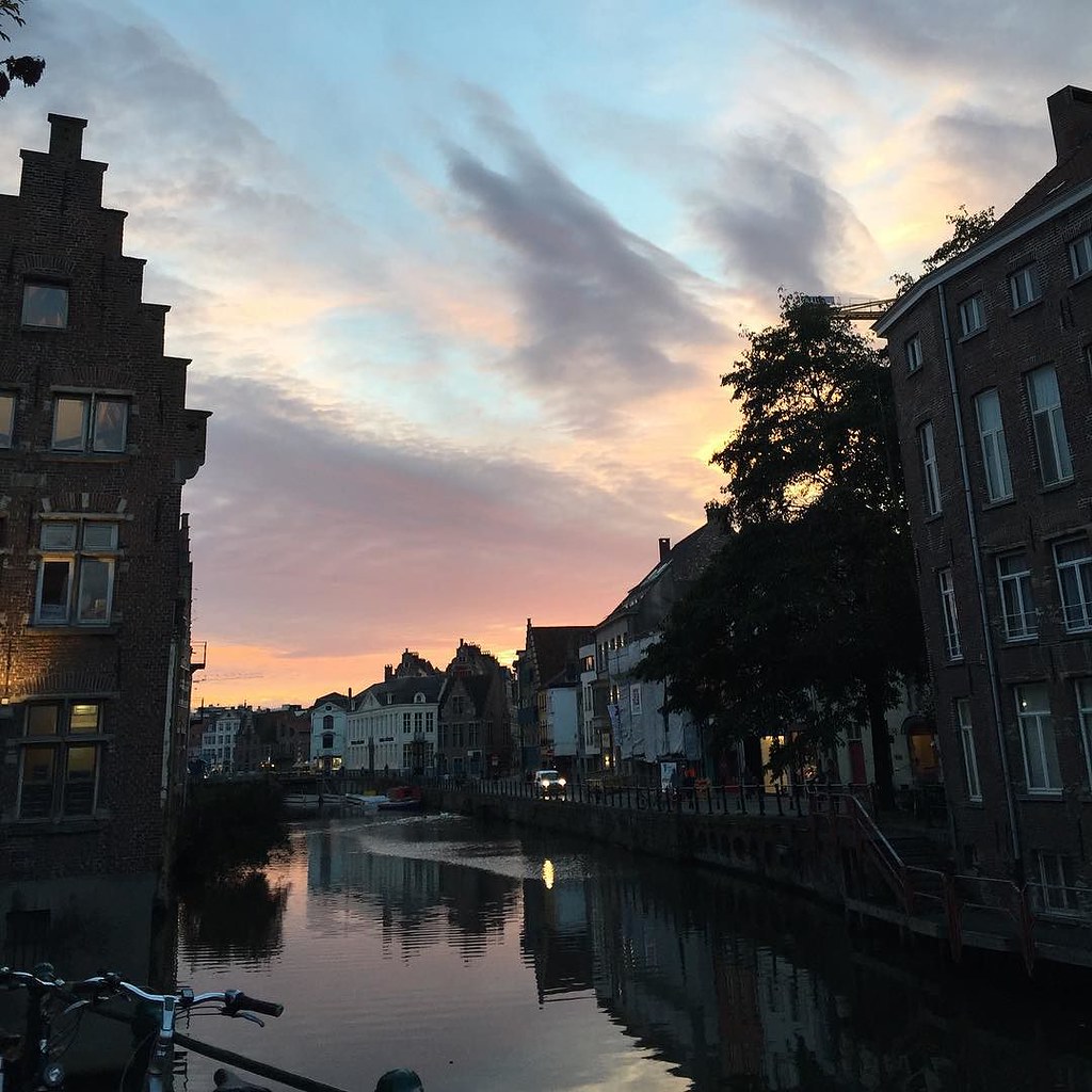 Day out in Ghent enjoying the nice weather and sunset. gh… Flickr