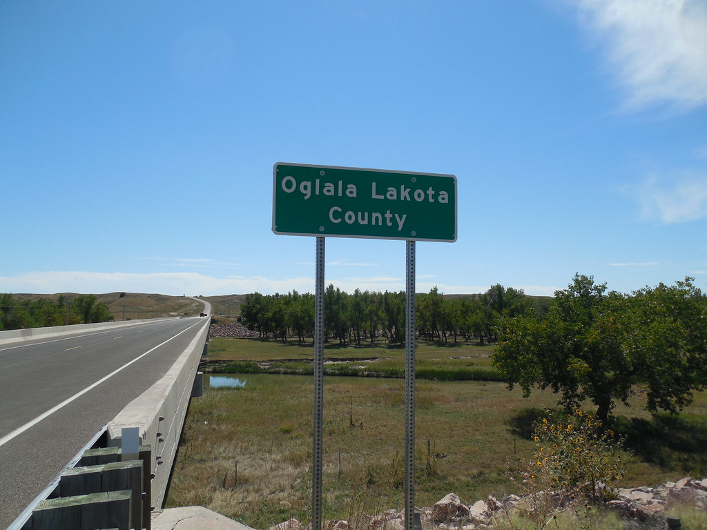 Oglala Lakota County Line At the Cheyenne River where SD 4… Flickr