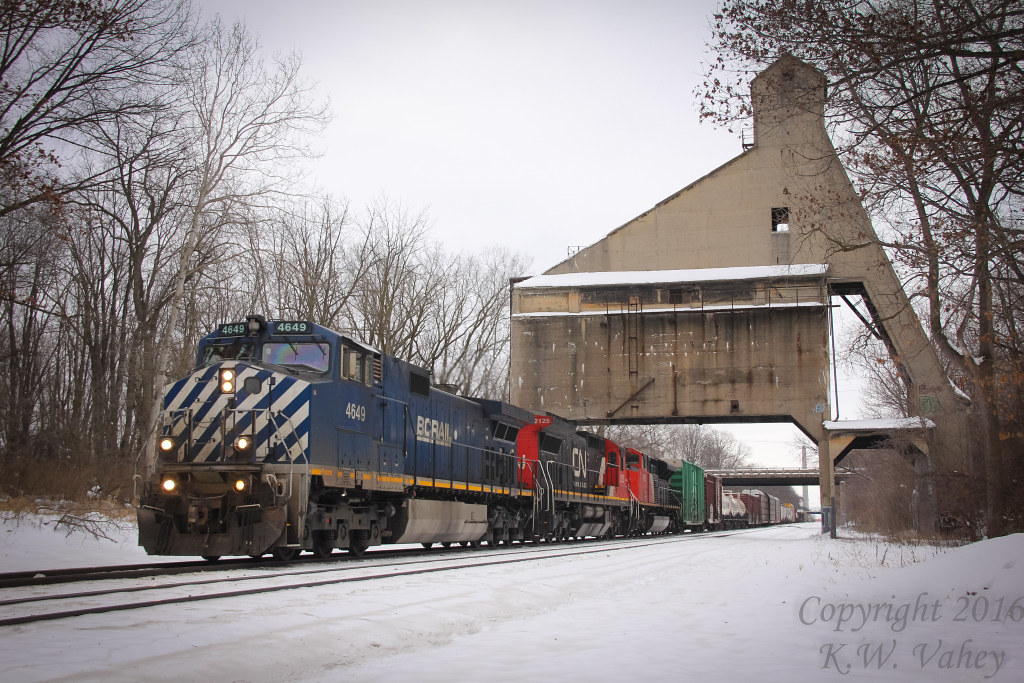 CN M348 At Lansing BC Rail 4649 leads CN train M348 East u… Flickr