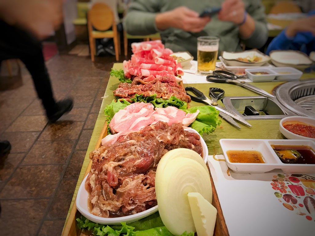 Brisket, bulgogi, pork jowl, short rib Yellow Cow Korean B… Flickr