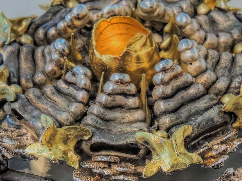 Golden Egg A shot that I took of Lin Stanionis' art work, … Flickr