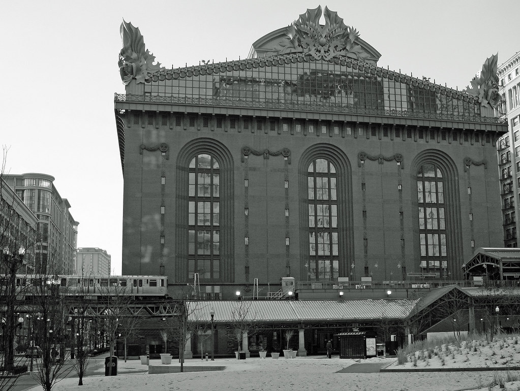 Harold Washington Library, Van Buren St. side, Chicago, Il… Flickr