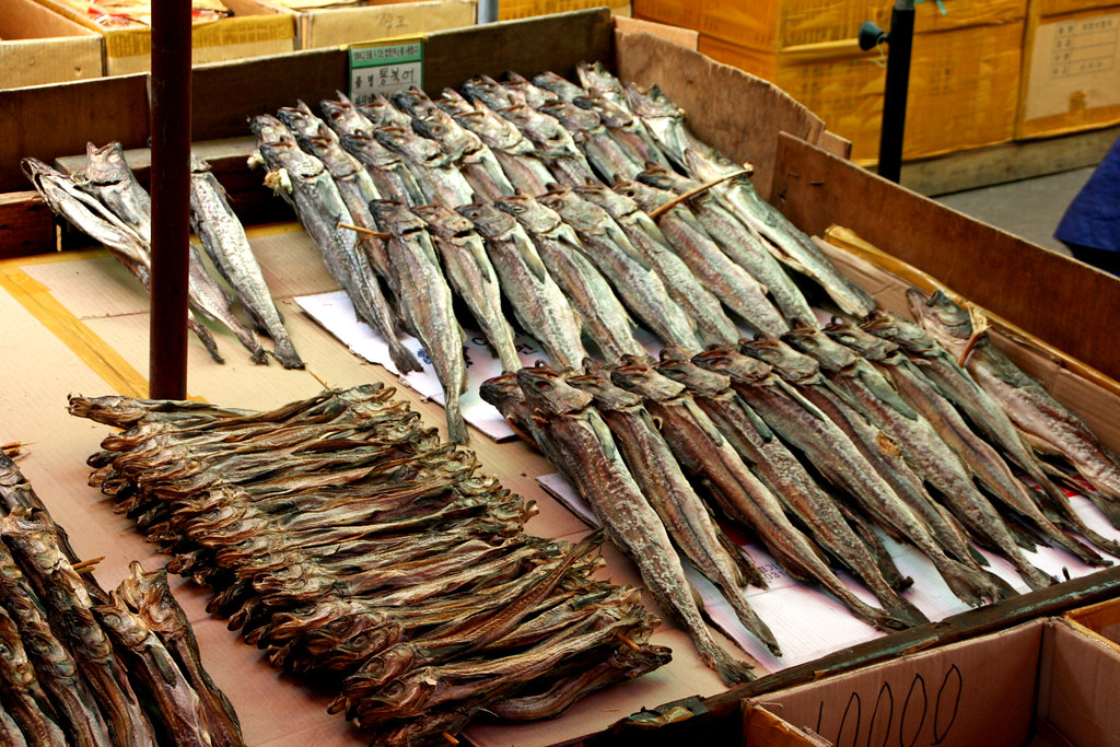 020 Dried fish for sale, Jungbu Market, Seoul David Victor Flickr