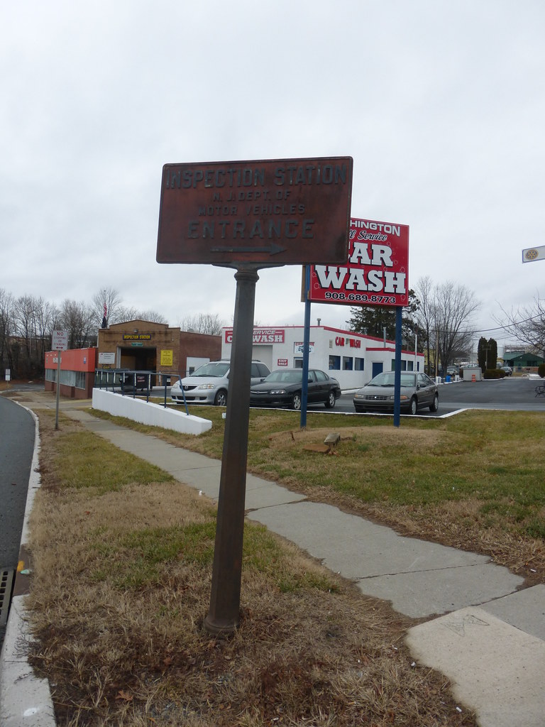 NJ Dept. of Motor Vehicles (DMV) inspection station sign Flickr