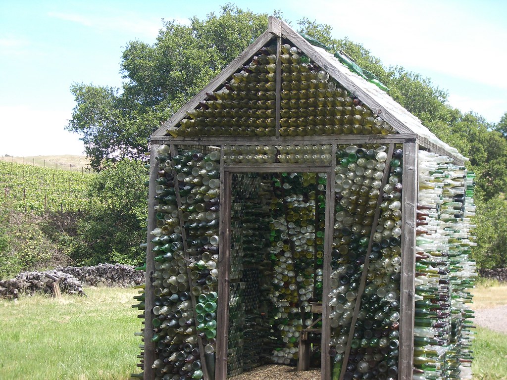 bottle house exterior judith Flickr