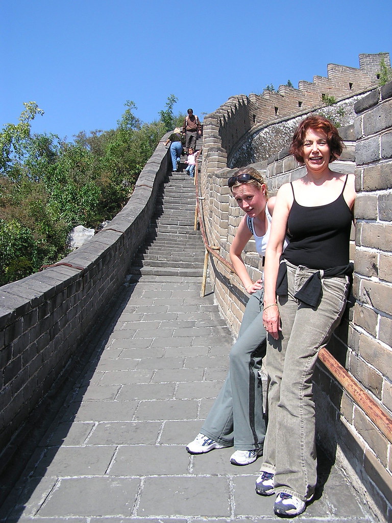 The Great Wall kicking my ass See that toddler in the dist… Flickr