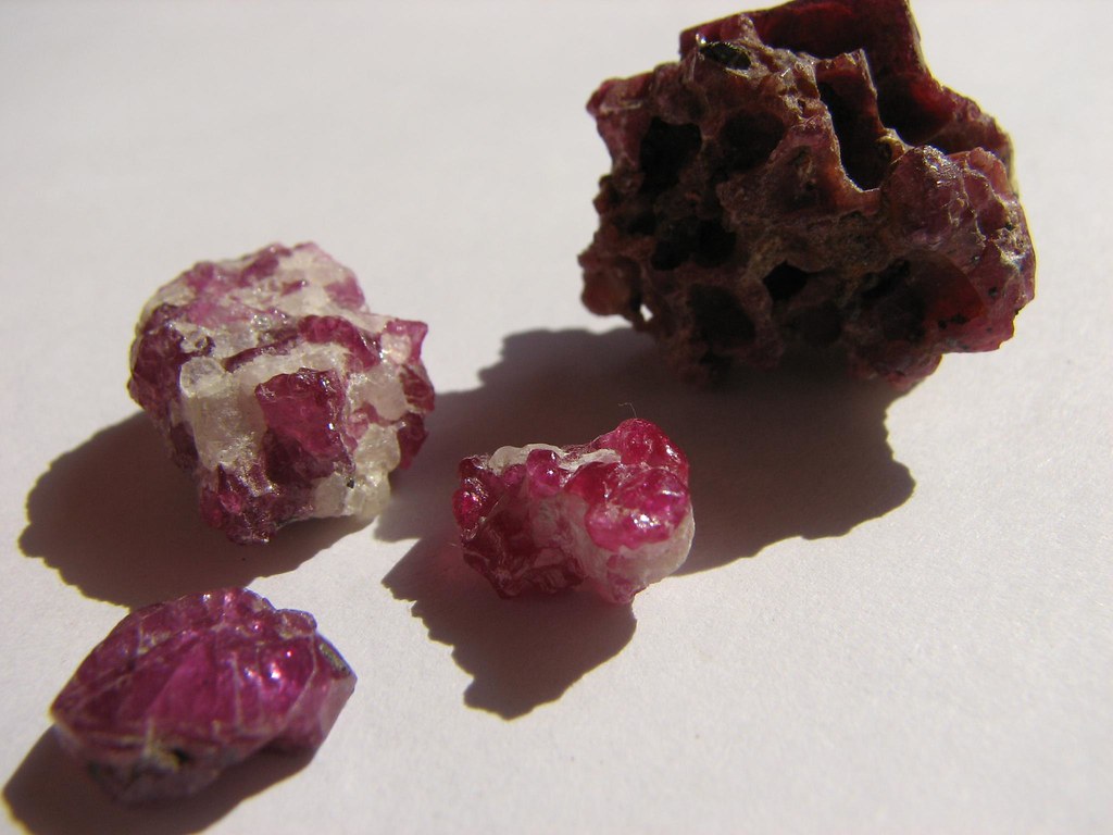 Ruby Four beautiful rubies, Tanzania Jarno Flickr
