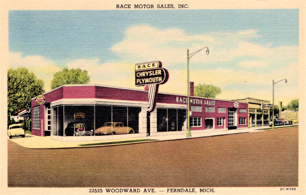 Race Motor Sales, ChryslerPlymouth, Ferndale MI, 1951 Flickr