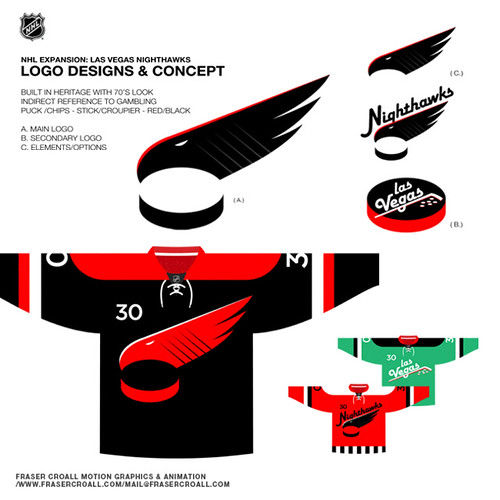 Las Vegas Nighthawks By Fraser Croall SportDrawn Flickr