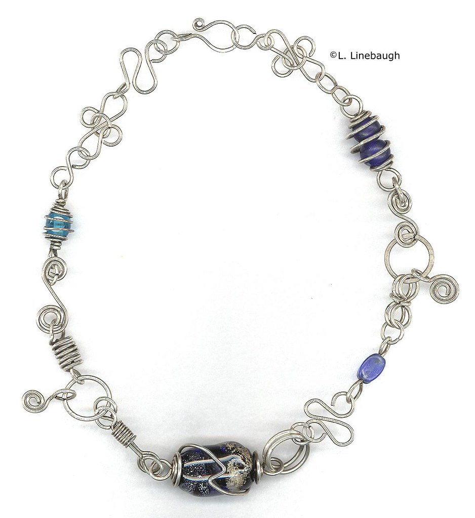 Wire with caged beads Easy wire necklace with various comp… Flickr