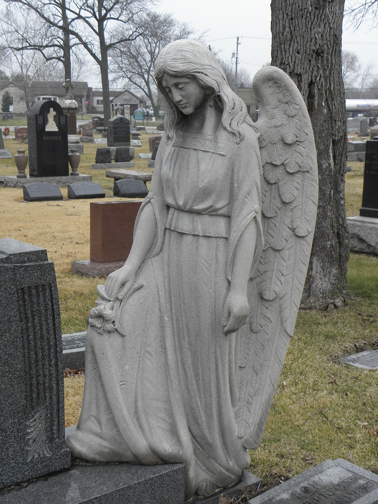 Mourning Angel Bethania Cemetery, Justice, IL Mike Steele Flickr