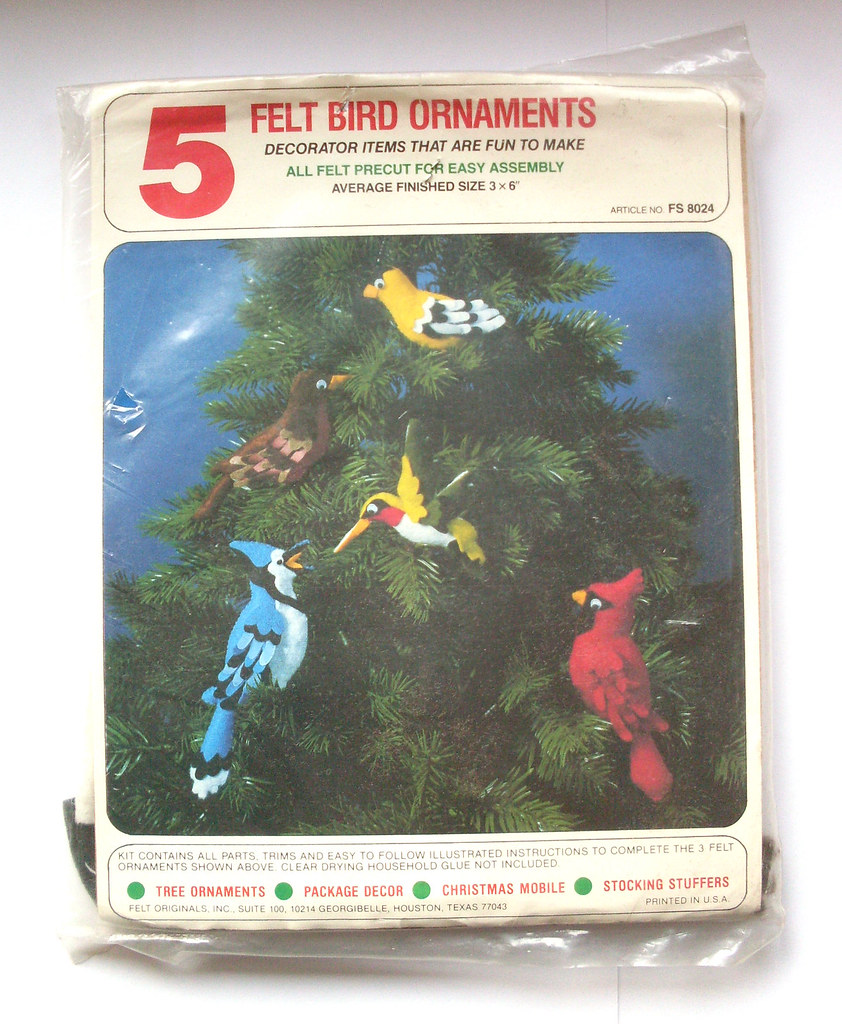 Vintage bird ornaments A craft project for me to do this C… Flickr