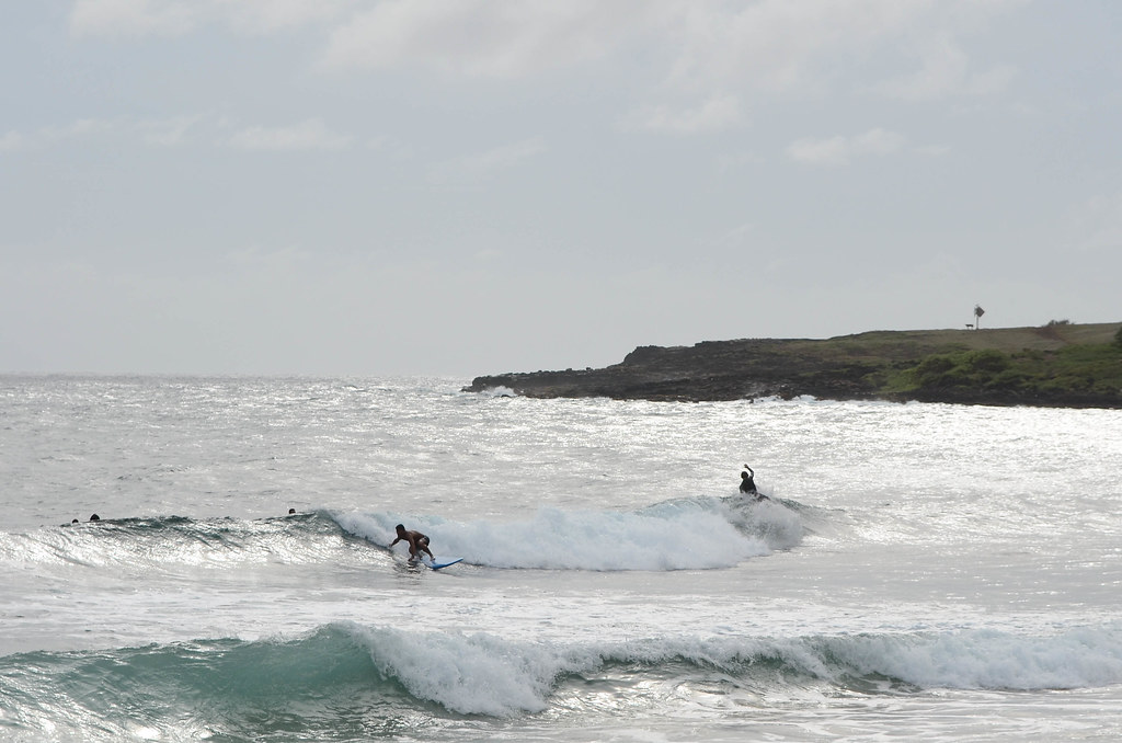 Poipu Surfing Shot at Poipu Beach in Kauai. jeffthebear Flickr