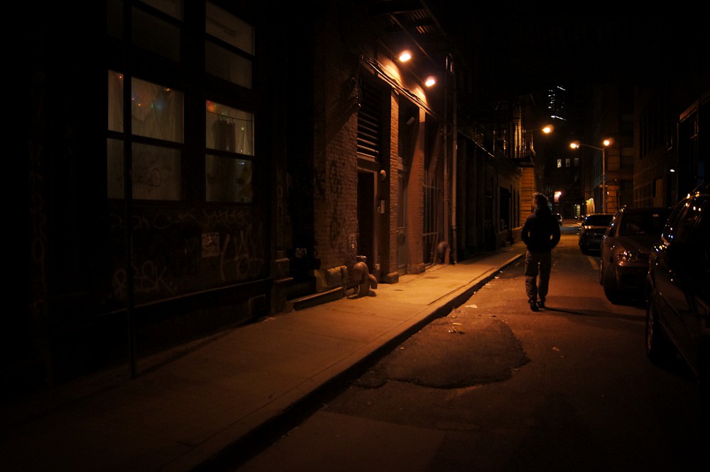 These City Streets New York City Alley at Night Tribec… Flickr