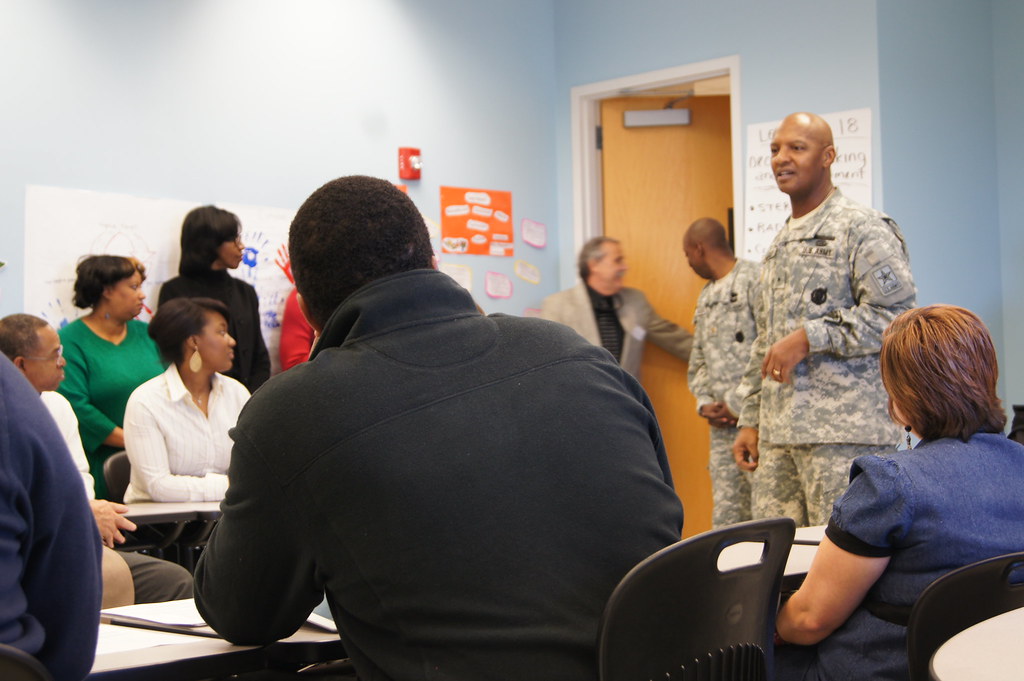 Brig. Gen. Huntley Speaks at San Antonio Community Center