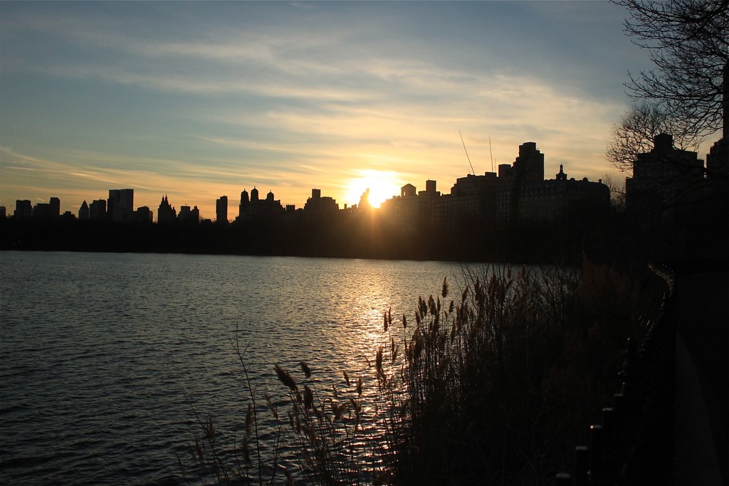 Sunset at Central Park Reservoir (16/366) January 16, 2012… Flickr