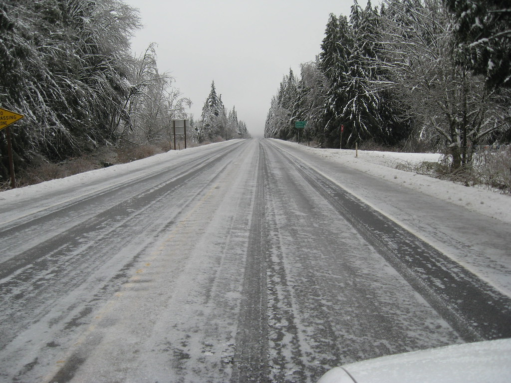 SR 18 Road Conditions Icy conditions on SR 18. This is loo… Flickr