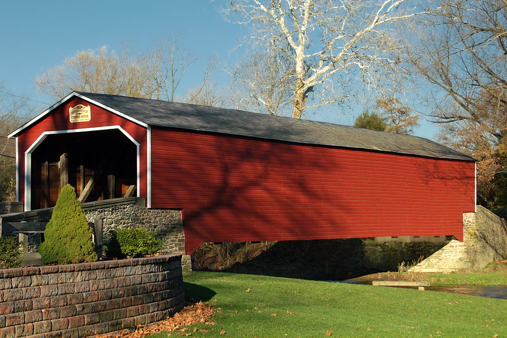 Kreidersville Covered Bridge (Polarized) Allen Township, N… Flickr