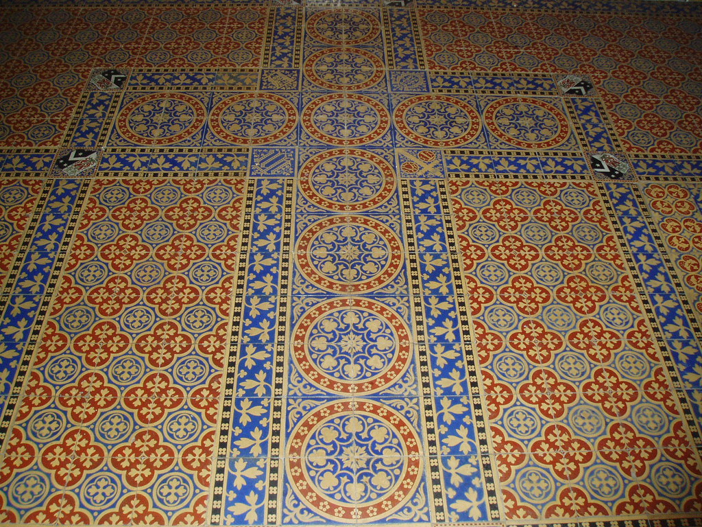 Minton Tiles, Our Lady & St Alphonsus, Hanley Swan a photo on Flickriver