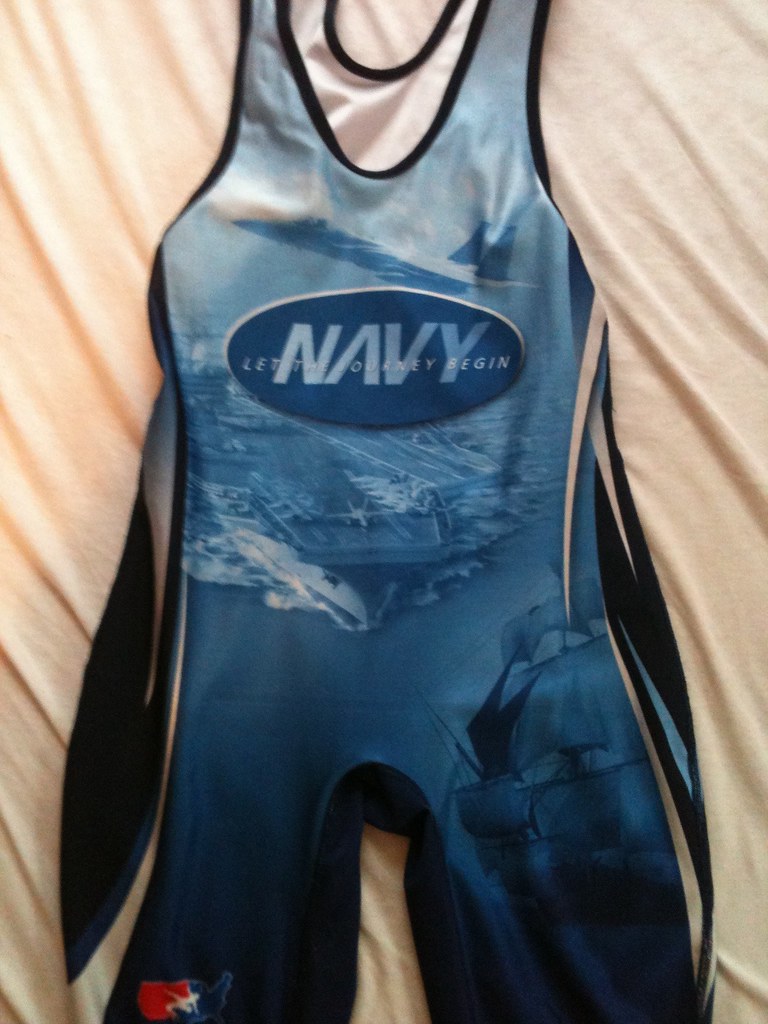 Navy wrestling singlet Max Peterson Flickr