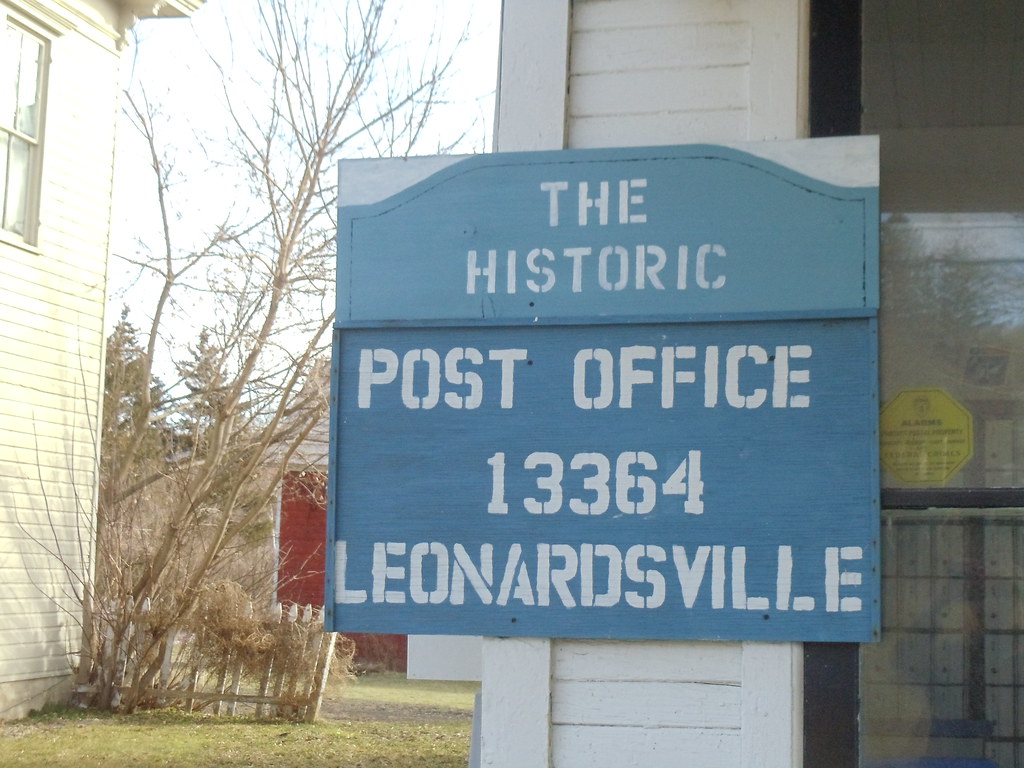 Leonardsville, New York Post Office Sign Carolyn Flickr