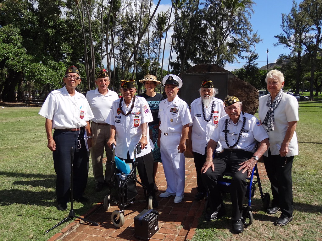 VFW Post 8616 Members From the left Fred Wong, WWII veter… Flickr