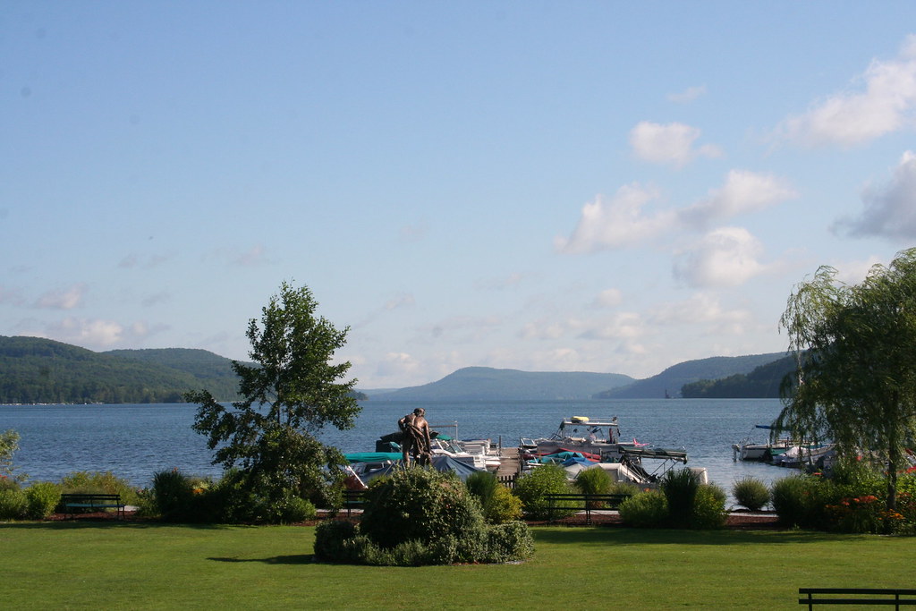Lakefront Park, Cooperstown NY Sleeping Lion at the end of… Flickr