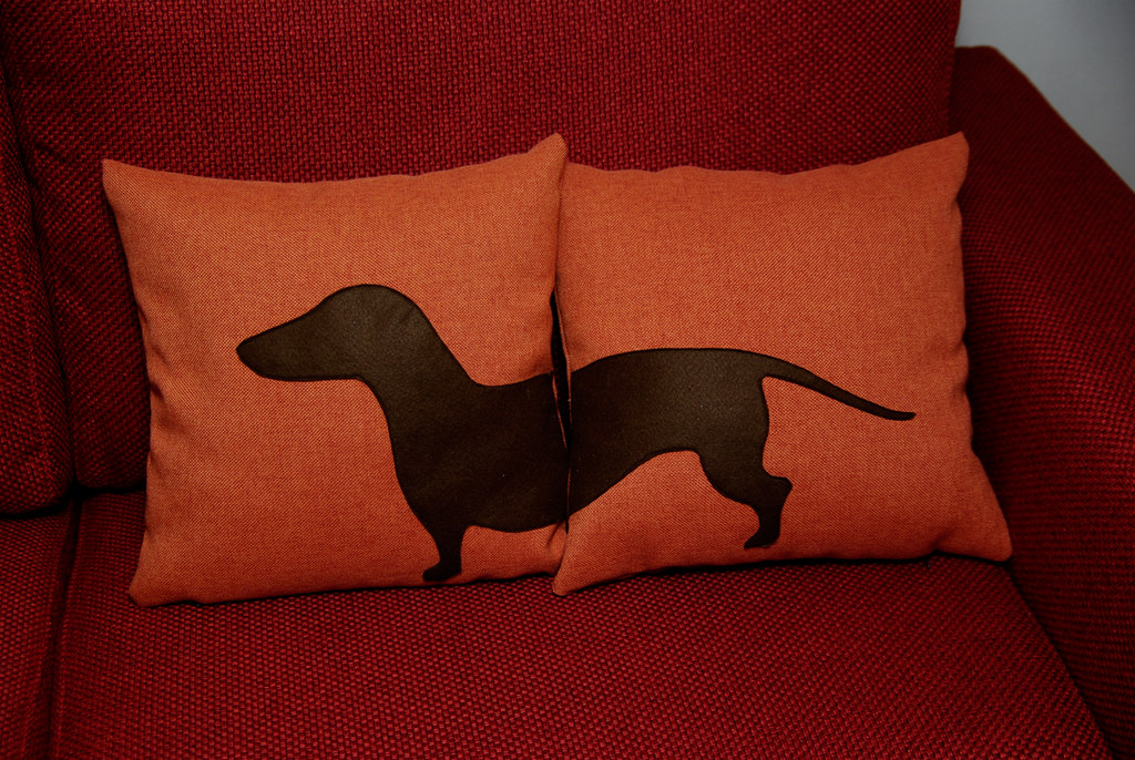 Double Sausage Dog Pillow Cover Flickr