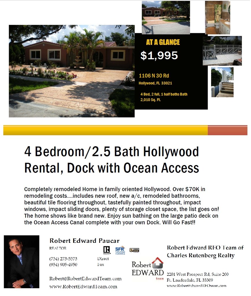 Home For Rent In Hollywood Florida Home For Rent In Hollyw… Flickr