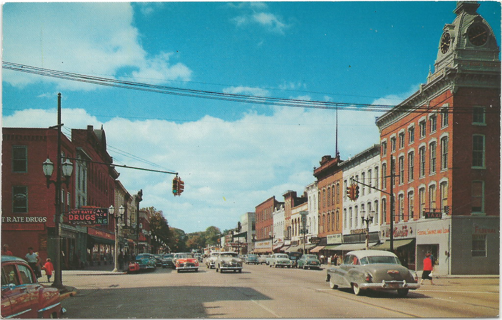 SW Coldwater MI 1930s Downtown Stores Businesses Banks Dru… Flickr